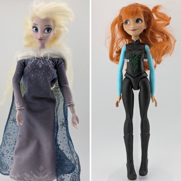 Elsa and Anna 11'' Dolls from the movie Frozen - Picture 1 of 9